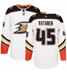 Mens Adidas Anaheim Ducks 45 Sami Vatanen Authentic White Away NHL Jersey Mens Adidas Anaheim Ducks 45 Sami Vatanen Authentic White Away NHL Jersey