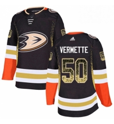 Mens Adidas Anaheim Ducks 50 Antoine Vermette Authentic Black Drift Fashion NHL Jersey Mens Adidas Anaheim Ducks 50 Antoine Vermette Authentic Black Drift Fashion NHL Jersey