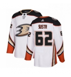 Mens Adidas Anaheim Ducks 62 Andrej Sustr Authentic White Away NHL Jersey Mens Adidas Anaheim Ducks 62 Andrej Sustr Authentic White Away NHL Jersey