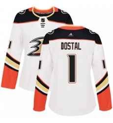 Womens Adidas Anaheim Ducks 1 Lukas Dostal Authentic White Away NHL Jersey Womens Adidas Anaheim Ducks 1 Lukas Dostal Authentic White Away NHL Jersey