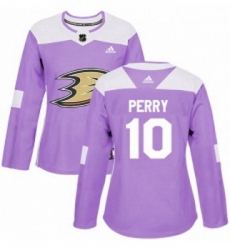 Womens Adidas Anaheim Ducks 10 Corey Perry Authentic Purple Fights Cancer Practice NHL Jersey Womens Adidas Anaheim Ducks 10 Corey Perry Authentic Purple Fights Cancer Practice NHL Jersey