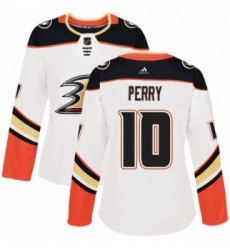 Womens Adidas Anaheim Ducks 10 Corey Perry Authentic White Away NHL Jersey Womens Adidas Anaheim Ducks 10 Corey Perry Authentic White Away NHL Jersey