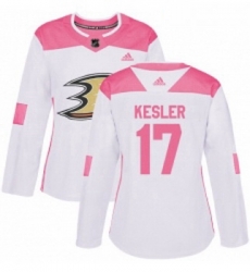 Womens Adidas Anaheim Ducks 17 Ryan Kesler Authentic WhitePink Fashion NHL Jersey Womens Adidas Anaheim Ducks 17 Ryan Kesler Authentic WhitePink Fashion NHL Jersey