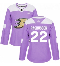 Womens Adidas Anaheim Ducks 22 Dennis Rasmussen Authentic Purple Fights Cancer Practice NHL Jersey Womens Adidas Anaheim Ducks 22 Dennis Rasmussen Authentic Purple Fights Cancer Practice NHL Jersey