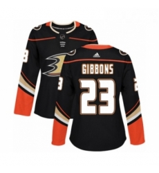Womens Adidas Anaheim Ducks 23 Brian Gibbons Premier Black Home NHL Jersey Womens Adidas Anaheim Ducks 23 Brian Gibbons Premier Black Home NHL Jersey
