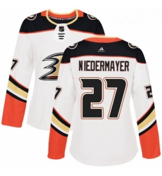 Womens Adidas Anaheim Ducks 27 Scott Niedermayer Authentic White Away NHL Jersey Womens Adidas Anaheim Ducks 27 Scott Niedermayer Authentic White Away NHL Jersey