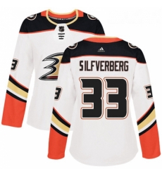 Womens Adidas Anaheim Ducks 33 Jakob Silfverberg Authentic White Away NHL Jersey Womens Adidas Anaheim Ducks 33 Jakob Silfverberg Authentic White Away NHL Jersey