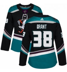 Womens Adidas Anaheim Ducks 38 Derek Grant Authentic Black Teal Third NHL Jersey Womens Adidas Anaheim Ducks 38 Derek Grant Authentic Black Teal Third NHL Jersey