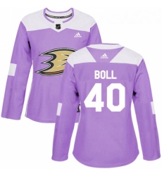 Womens Adidas Anaheim Ducks 40 Jared Boll Authentic Purple Fights Cancer Practice NHL Jersey Womens Adidas Anaheim Ducks 40 Jared Boll Authentic Purple Fights Cancer Practice NHL Jersey