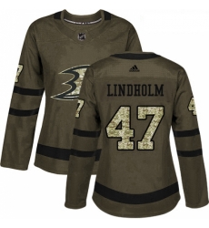 Womens Adidas Anaheim Ducks 47 Hampus Lindholm Authentic Green Salute to Service NHL Jersey Womens Adidas Anaheim Ducks 47 Hampus Lindholm Authentic Green Salute to Service NHL Jersey