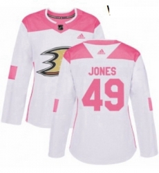 Womens Adidas Anaheim Ducks 49 Max Jones Authentic White Pink Fashion NHL Jersey Womens Adidas Anaheim Ducks 49 Max Jones Authentic White Pink Fashion NHL Jersey