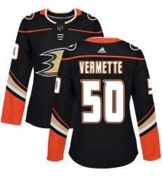 Womens Adidas Anaheim Ducks 50 Antoine Vermette Premier Black Home NHL Jersey Womens Adidas Anaheim Ducks 50 Antoine Vermette Premier Black Home NHL Jersey