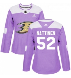 Womens Adidas Anaheim Ducks 52 Julius Nattinen Authentic Purple Fights Cancer Practice NHL Jersey Womens Adidas Anaheim Ducks 52 Julius Nattinen Authentic Purple Fights Cancer Practice NHL Jersey