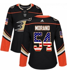 Womens Adidas Anaheim Ducks 54 Antoine Morand Authentic Black USA Flag Fashion NHL Jersey Womens Adidas Anaheim Ducks 54 Antoine Morand Authentic Black USA Flag Fashion NHL Jersey