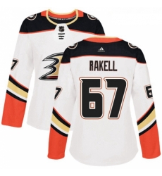 Womens Adidas Anaheim Ducks 67 Rickard Rakell Authentic White Away NHL Jersey Womens Adidas Anaheim Ducks 67 Rickard Rakell Authentic White Away NHL Jersey