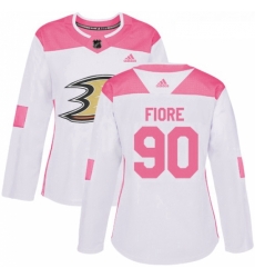 Womens Adidas Anaheim Ducks 90 Giovanni Fiore Authentic WhitePink Fashion NHL Jersey Womens Adidas Anaheim Ducks 90 Giovanni Fiore Authentic WhitePink Fashion NHL Jersey