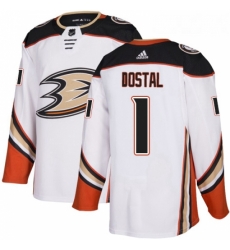 Youth Adidas Anaheim Ducks 1 Lukas Dostal Authentic White Away NHL Jersey Youth Adidas Anaheim Ducks 1 Lukas Dostal Authentic White Away NHL Jersey