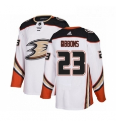 Youth Adidas Anaheim Ducks 23 Brian Gibbons Authentic White Away NHL Jersey Youth Adidas Anaheim Ducks 23 Brian Gibbons Authentic White Away NHL Jersey