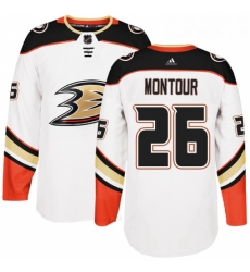 Youth Adidas Anaheim Ducks 26 Brandon Montour Authentic White Away NHL Jersey Youth Adidas Anaheim Ducks 26 Brandon Montour Authentic White Away NHL Jersey