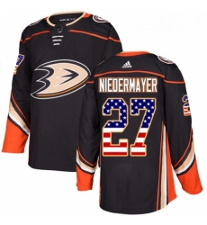 Youth Adidas Anaheim Ducks 27 Scott Niedermayer Authentic Black USA Flag Fashion NHL Jersey Youth Adidas Anaheim Ducks 27 Scott Niedermayer Authentic Black USA Flag Fashion NHL Jersey