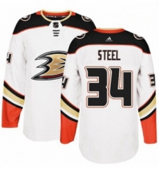 Youth Adidas Anaheim Ducks 34 Sam Steel Authentic White Away NHL Jersey Youth Adidas Anaheim Ducks 34 Sam Steel Authentic White Away NHL Jersey