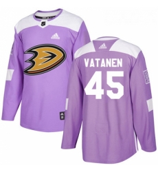Youth Adidas Anaheim Ducks 45 Sami Vatanen Authentic Purple Fights Cancer Practice NHL Jersey Youth Adidas Anaheim Ducks 45 Sami Vatanen Authentic Purple Fights Cancer Practice NHL Jersey