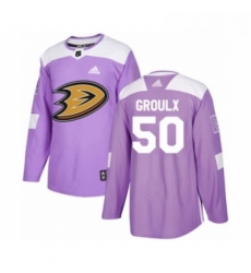 Youth Adidas Anaheim Ducks 50 Benoit Olivier Groulx Authentic Purple Fights Cancer Practice NHL Jersey Youth Adidas Anaheim Ducks 50 Benoit Olivier Groulx Authentic Purple Fights Cancer Practice NHL Jersey