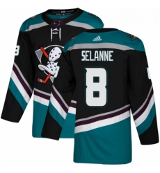 Youth Adidas Anaheim Ducks 8 Teemu Selanne Authentic Black Teal Third NHL Jersey Youth Adidas Anaheim Ducks 8 Teemu Selanne Authentic Black Teal Third NHL Jersey