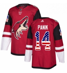 Mens Adidas Arizona Coyotes 14 Richard Panik Authentic Red USA Flag Fashion NHL Jersey Mens Adidas Arizona Coyotes 14 Richard Panik Authentic Red USA Flag Fashion NHL Jersey