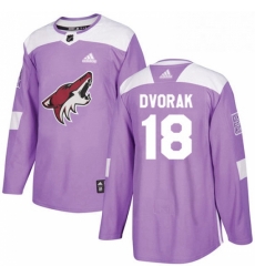 Mens Adidas Arizona Coyotes 18 Christian Dvorak Authentic Purple Fights Cancer Practice NHL Jersey Mens Adidas Arizona Coyotes 18 Christian Dvorak Authentic Purple Fights Cancer Practice NHL Jersey