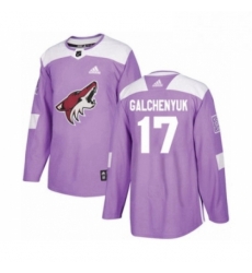 Youth Adidas Arizona Coyotes 17 Alex Galchenyuk Authentic Purple Fights Cancer Practice NHL Jersey Youth Adidas Arizona Coyotes 17 Alex Galchenyuk Authentic Purple Fights Cancer Practice NHL Jersey