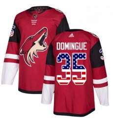 Youth Adidas Arizona Coyotes 35 Louis Domingue Authentic Red USA Flag Fashion NHL Jersey Youth Adidas Arizona Coyotes 35 Louis Domingue Authentic Red USA Flag Fashion NHL Jersey