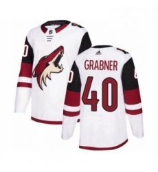 Youth Adidas Arizona Coyotes 40 Michael Grabner Authentic White Away NHL Jersey Youth Adidas Arizona Coyotes 40 Michael Grabner Authentic White Away NHL Jersey
