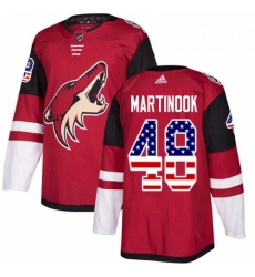 Youth Adidas Arizona Coyotes 48 Jordan Martinook Authentic Red USA Flag Fashion NHL Jersey Youth Adidas Arizona Coyotes 48 Jordan Martinook Authentic Red USA Flag Fashion NHL Jersey