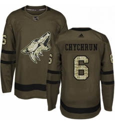 Youth Adidas Arizona Coyotes 6 Jakob Chychrun Premier Green Salute to Service NHL Jersey Youth Adidas Arizona Coyotes 6 Jakob Chychrun Premier Green Salute to Service NHL Jersey