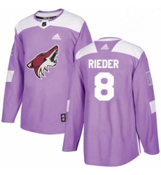 Youth Adidas Arizona Coyotes 8 Tobias Rieder Authentic Purple Fights Cancer Practice NHL Jersey Youth Adidas Arizona Coyotes 8 Tobias Rieder Authentic Purple Fights Cancer Practice NHL Jersey