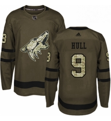 Youth Adidas Arizona Coyotes 9 Bobby Hull Authentic Green Salute to Service NHL Jersey Youth Adidas Arizona Coyotes 9 Bobby Hull Authentic Green Salute to Service NHL Jersey