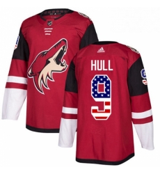 Youth Adidas Arizona Coyotes 9 Bobby Hull Authentic Red USA Flag Fashion NHL Jersey Youth Adidas Arizona Coyotes 9 Bobby Hull Authentic Red USA Flag Fashion NHL Jersey