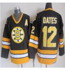 Boston Bruins #12 Adam Oates Black-Yellow CCM Throwback Stitched NHL Jersey Boston Bruins #12 Adam Oates Black-Yellow CCM Throwback Stitched NHL Jersey