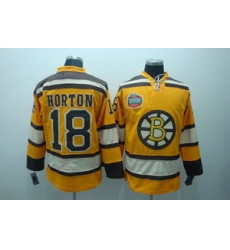 Boston Bruins 18 Horton 2011 Winter Classic Premier yellow jerseys Boston Bruins 18 Horton 2011 Winter Classic Premier yellow jerseys