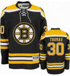 Boston Bruins #30 THOMAS Black Hockey Jerseys Boston Bruins #30 THOMAS Black Hockey Jerseys