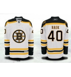 Boston Bruins #40 Tuukka Rask White Jersey Boston Bruins #40 Tuukka Rask White Jersey