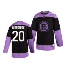Bruins 20 Joakim Nordstrom Black Purple Hockey Fights Cancer Adidas Jersey Bruins 20 Joakim Nordstrom Black Purple Hockey Fights Cancer Adidas Jersey