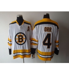 Bruins #4 Bobby Orr CCM Throwback White Stitched NHL Jersey Bruins #4 Bobby Orr CCM Throwback White Stitched NHL Jersey