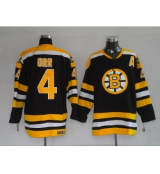 Bruins #4 Bobby Orr Stitched CCM Throwback Black NHL Jersey Bruins #4 Bobby Orr Stitched CCM Throwback Black NHL Jersey