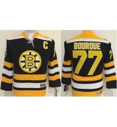 Bruins #77 Ray Bourque Black CCM Youth Stitched NHL Jersey Bruins #77 Ray Bourque Black CCM Youth Stitched NHL Jersey