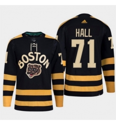 Men Boston Bruins 71 Taylor Hall Black Classic Primegreen Stitched Jersey Men Boston Bruins 71 Taylor Hall Black Classic Primegreen Stitched Jersey