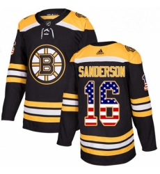 Mens Adidas Boston Bruins 16 Derek Sanderson Authentic Black USA Flag Fashion NHL Jersey Mens Adidas Boston Bruins 16 Derek Sanderson Authentic Black USA Flag Fashion NHL Jersey