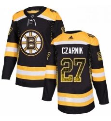 Mens Adidas Boston Bruins 27 Austin Czarnik Authentic Black Drift Fashion NHL Jersey Mens Adidas Boston Bruins 27 Austin Czarnik Authentic Black Drift Fashion NHL Jersey