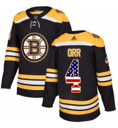 Mens Adidas Boston Bruins 4 Bobby Orr Authentic Black USA Flag Fashion NHL Jersey Mens Adidas Boston Bruins 4 Bobby Orr Authentic Black USA Flag Fashion NHL Jersey